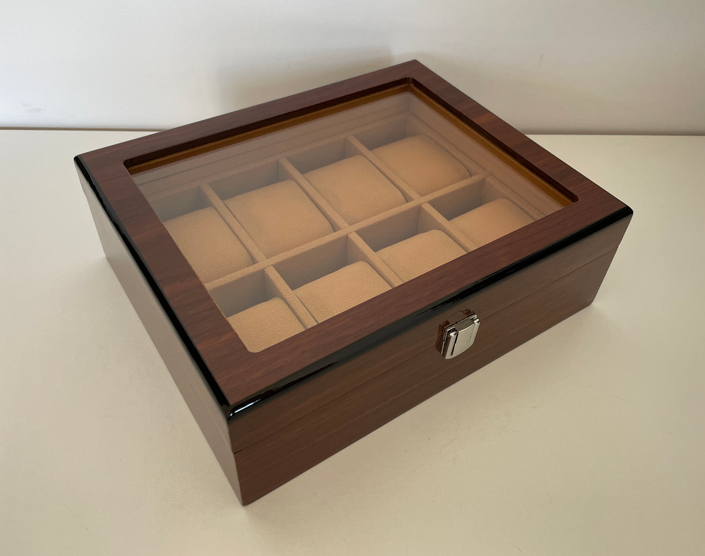 Premium Wooden Watch Display Case 8 Slot