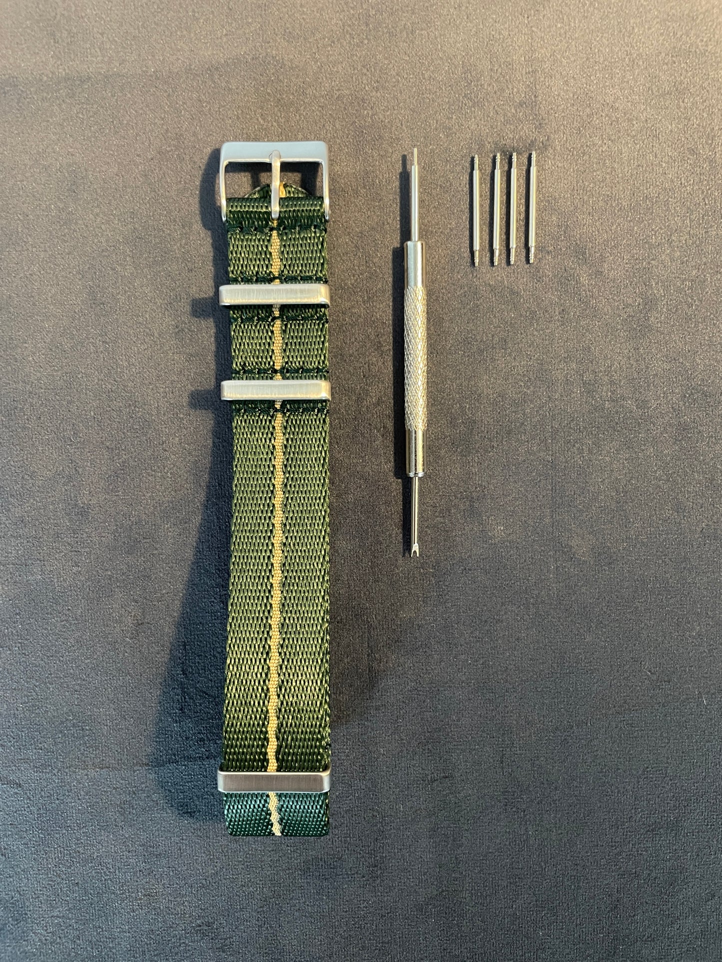 Green Nato Strap 20mm, 22mm