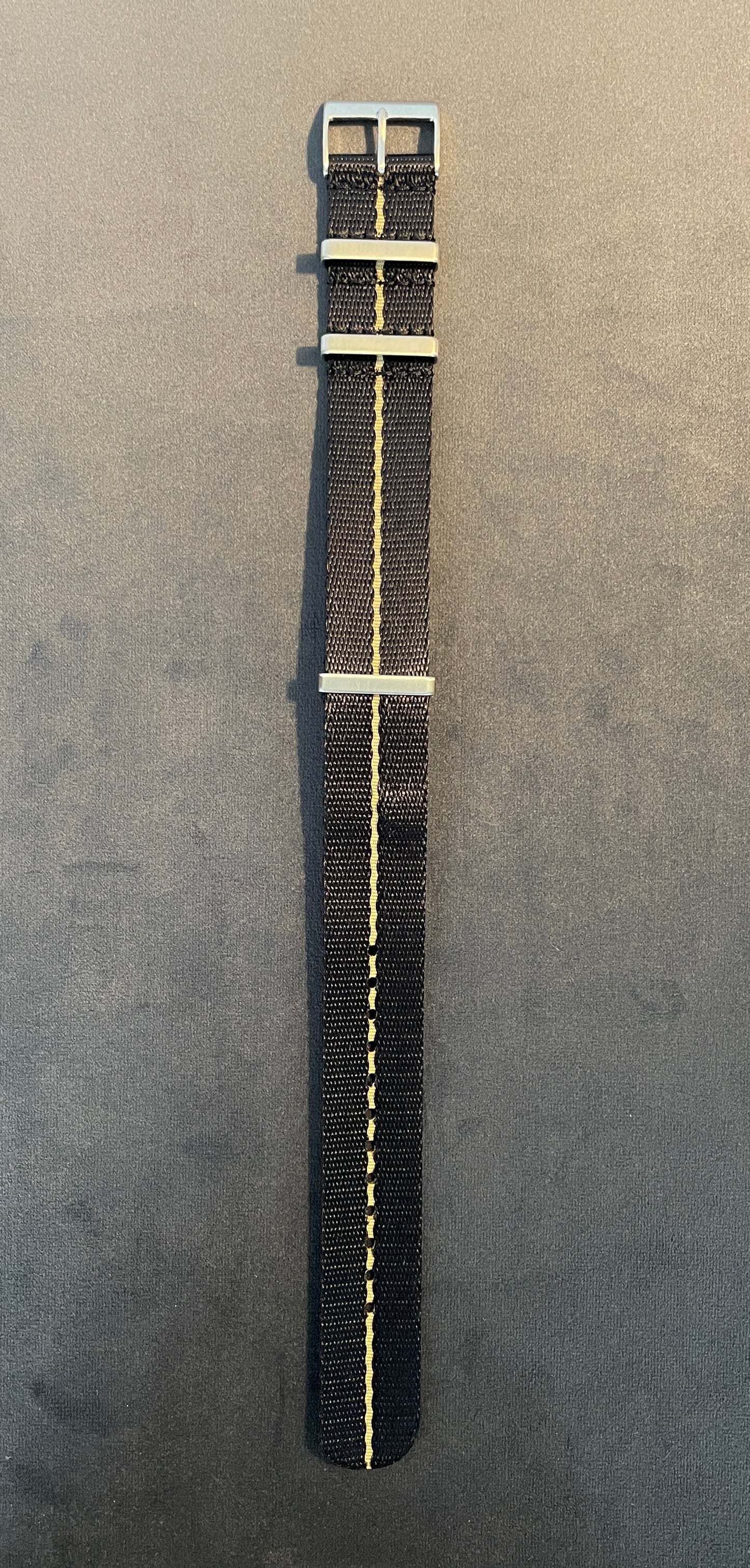 Black Nato Strap 20mm, 22mm