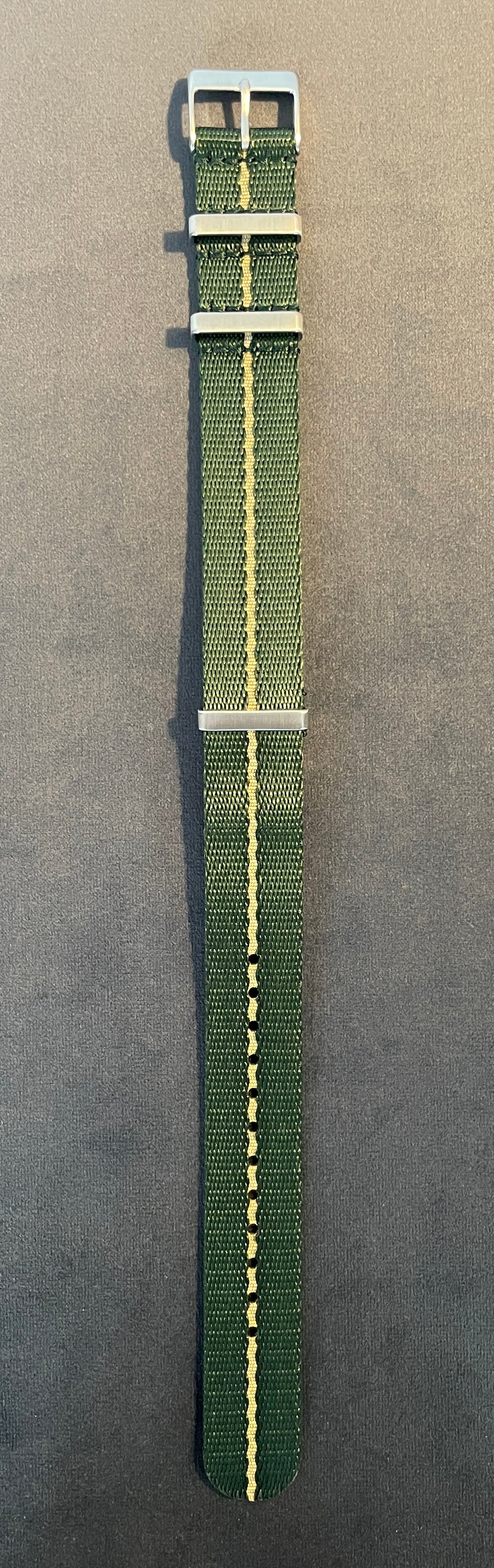 Green Nato Strap 20mm, 22mm