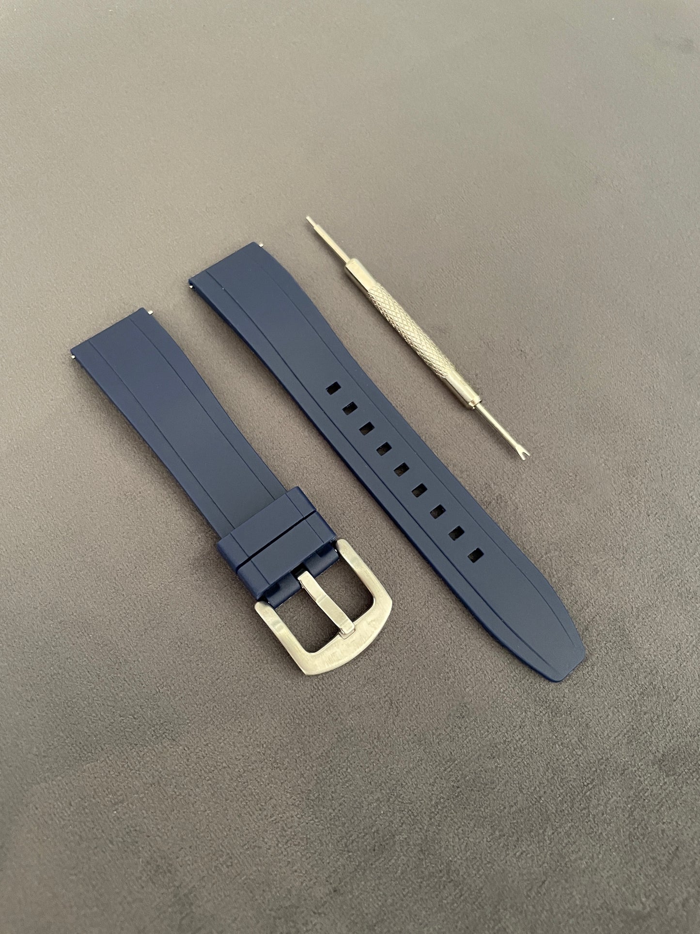 Blue Rubber Strap 20mm, 22mm, 24mm