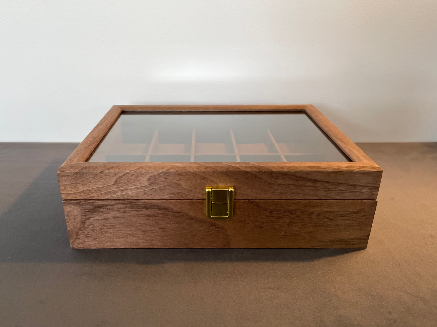 Wooden Watch Display Case 10 Slot