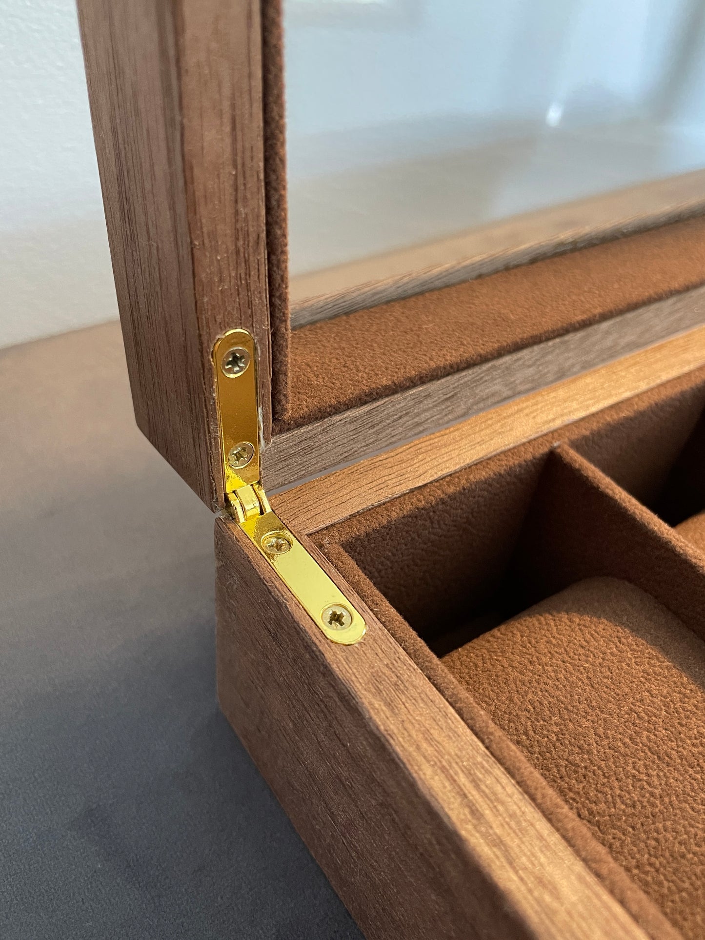 Wooden Watch Display Case 10 Slot