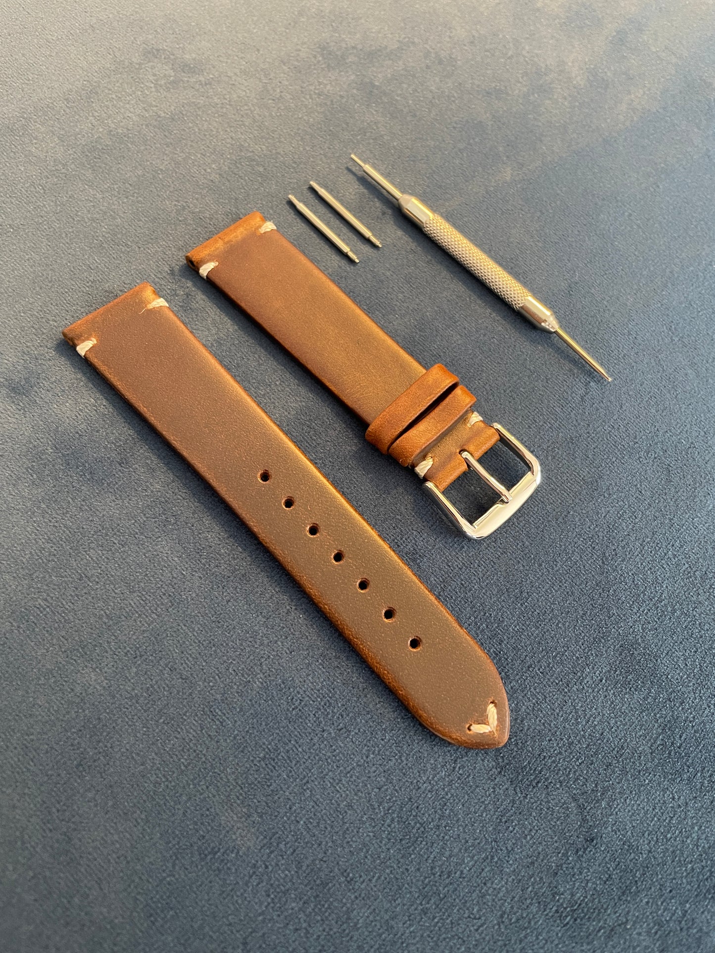 Tan Horween Leather Strap 18mm, 19mm, 20mm, 21mm 22mm