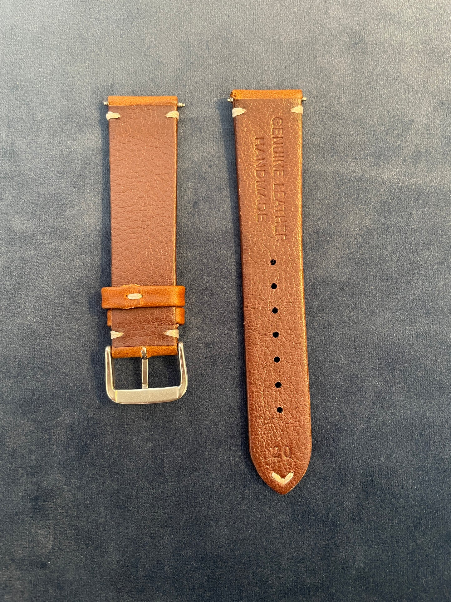 Tan Horween Leather Strap 18mm, 19mm, 20mm, 21mm 22mm